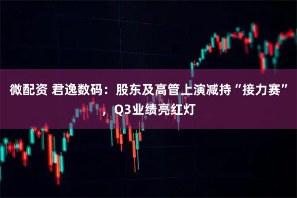微配资 君逸数码：股东及高管上演减持“接力赛”，Q3业绩亮红灯